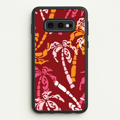 Abstract Palm Trees Pattern  - Summer Phone Case for Galaxy S10e
