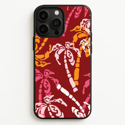 Abstract Palm Trees Pattern  - Summer Phone Case for iPhone 13 Pro Max