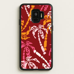 Abstract Palm Trees Pattern  - Summer Phone Case for Galaxy S9