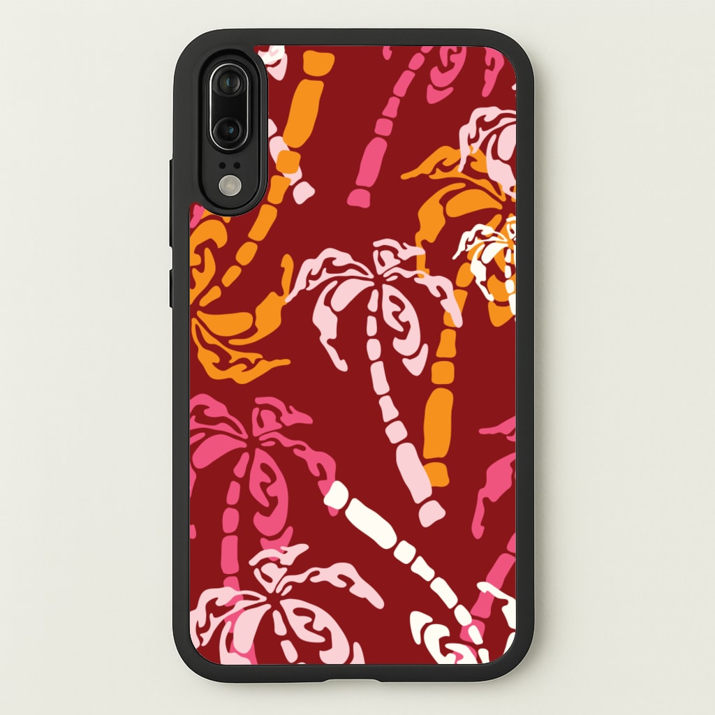 Abstract Palm Trees Pattern  - Summer Phone Case for Huawei P20