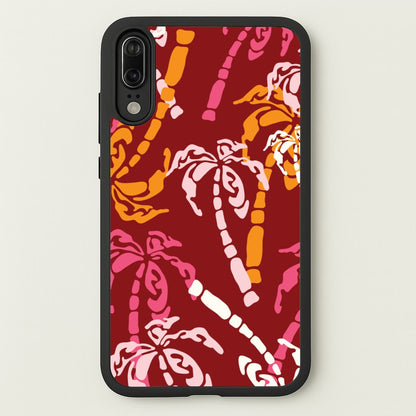 Abstract Palm Trees Pattern  - Summer Phone Case for Huawei P20