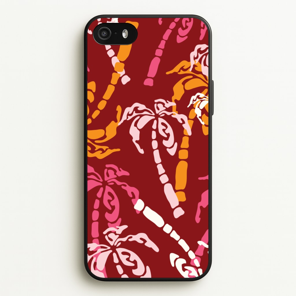 Abstract Palm Trees Pattern  - Summer Phone Case for iPhone 5 / 5s / SE 2016