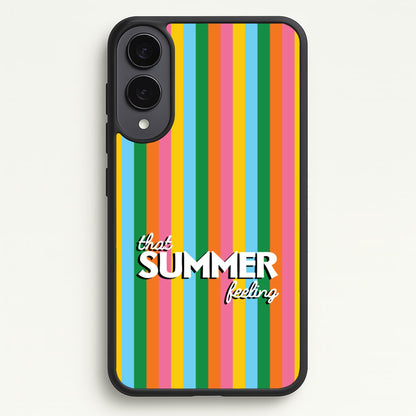 That Summer Feeling Stripes  - Summer Phone Case for Galaxy S25 Edge
