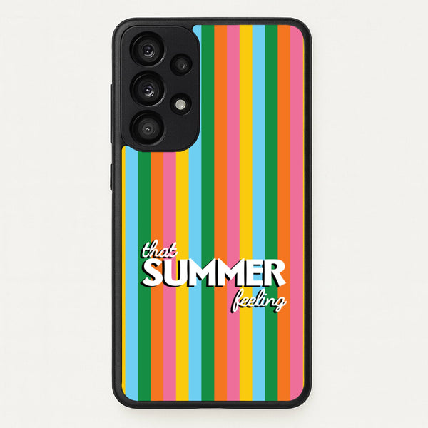 That Summer Feeling Stripes  - Summer Phone Case for Galaxy A53