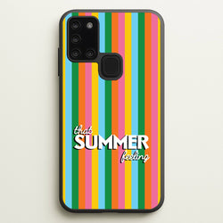 That Summer Feeling Stripes  - Summer Phone Case for Galaxy A21s