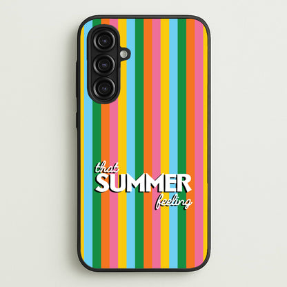 That Summer Feeling Stripes  - Summer Phone Case for Galaxy A16