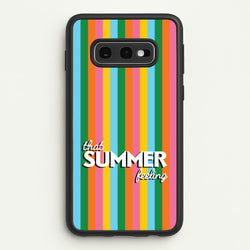 That Summer Feeling Stripes  - Summer Phone Case for Galaxy S10e