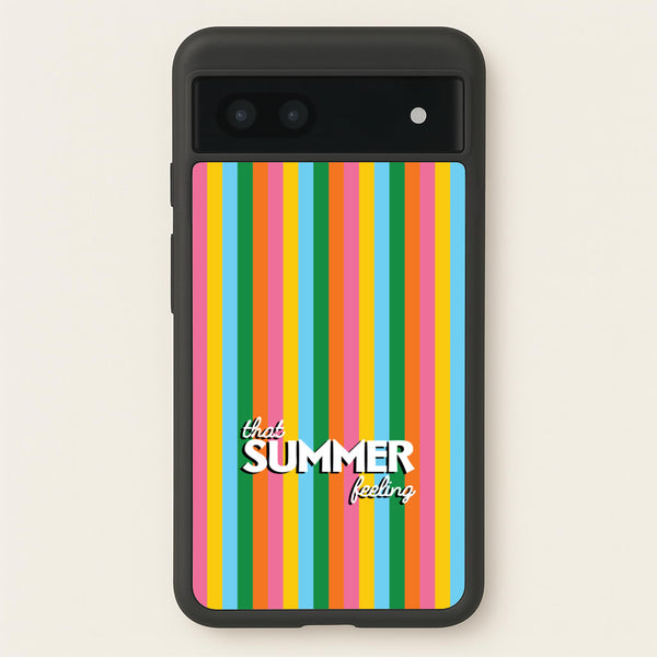 That Summer Feeling Stripes  - Summer Phone Case for Google Pixel 7a