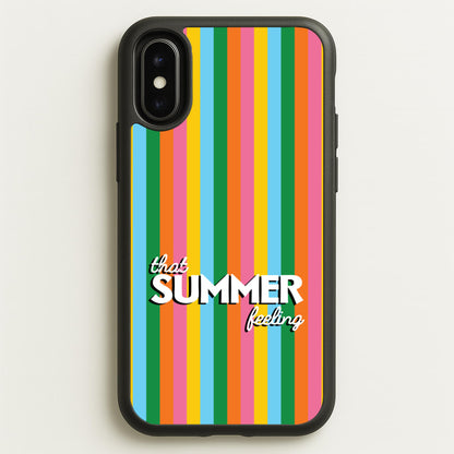 That Summer Feeling Stripes  - Summer Phone Case for iPhone X / XS