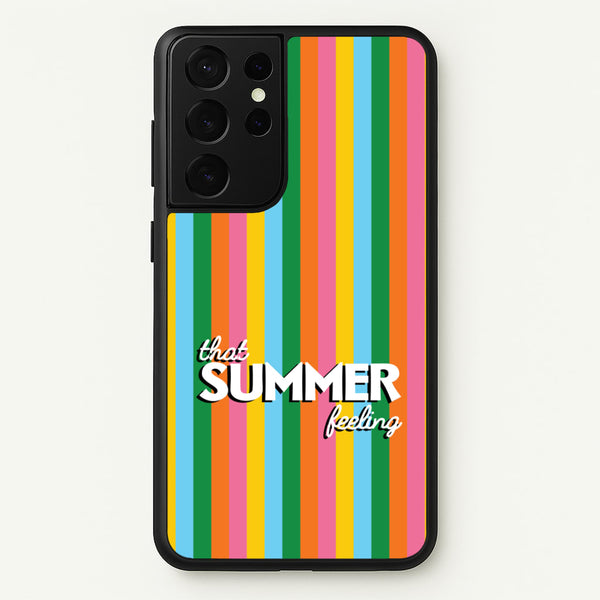 That Summer Feeling Stripes  - Summer Phone Case for Galaxy S21 Ultra