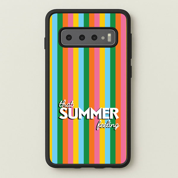 That Summer Feeling Stripes  - Summer Phone Case for Galaxy S10