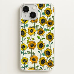 Painted Sunflowers  - Floral Phone Case for iPhone 13 Mini