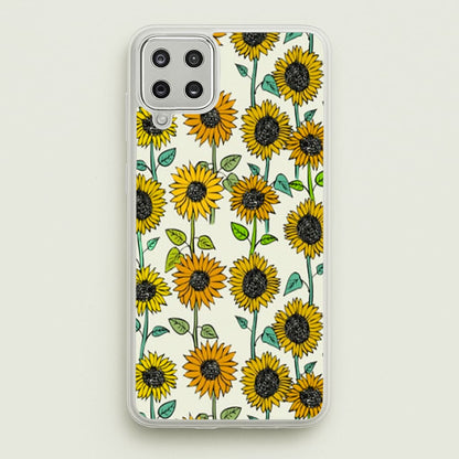 Painted Sunflowers  - Floral Phone Case for Galaxy A12
