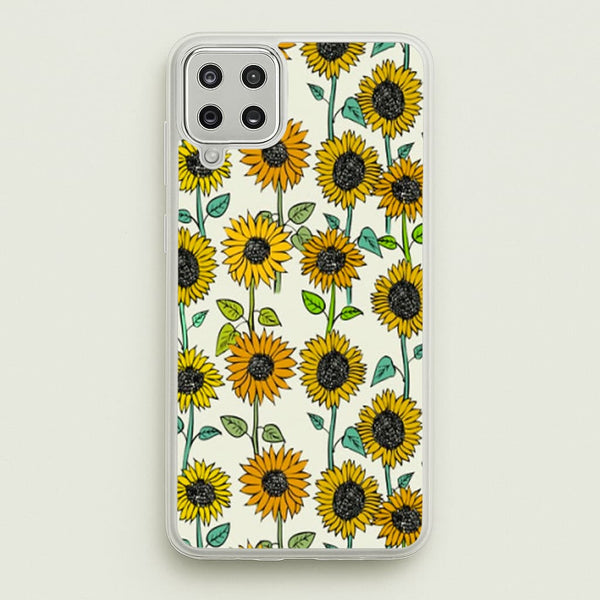 Painted Sunflowers  - Floral Phone Case for Galaxy A12