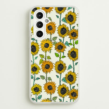 Painted Sunflowers  - Floral Phone Case for Galaxy A14