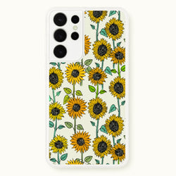Painted Sunflowers  - Floral Phone Case for Galaxy S21 Ultra