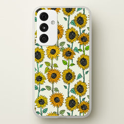 Painted Sunflowers  - Floral Phone Case for Galaxy A55