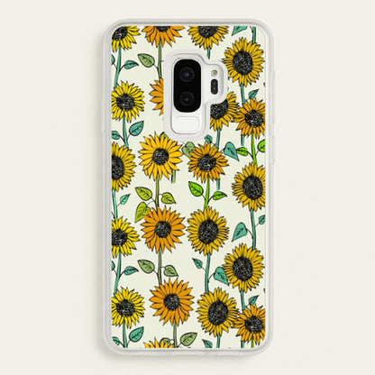 Painted Sunflowers  - Floral Phone Case for Galaxy S9 Plus