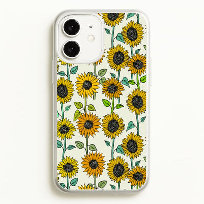 Painted Sunflowers  - Floral Phone Case for iPhone 11
