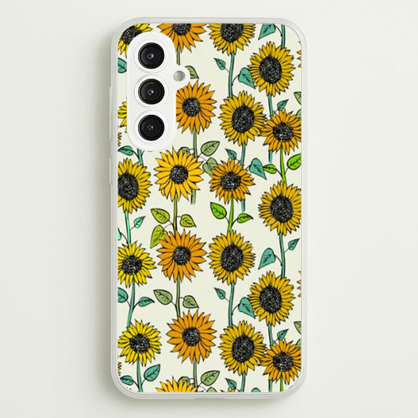 Painted Sunflowers  - Floral Phone Case for Galaxy S23FE
