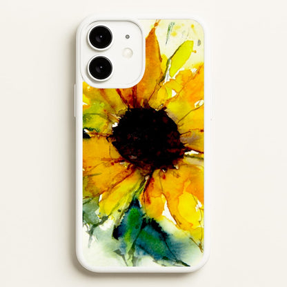Watercolour Sunflower  - Floral Phone Case for iPhone 11