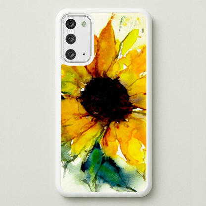 Watercolour Sunflower  - Floral Phone Case for Galaxy Note 20