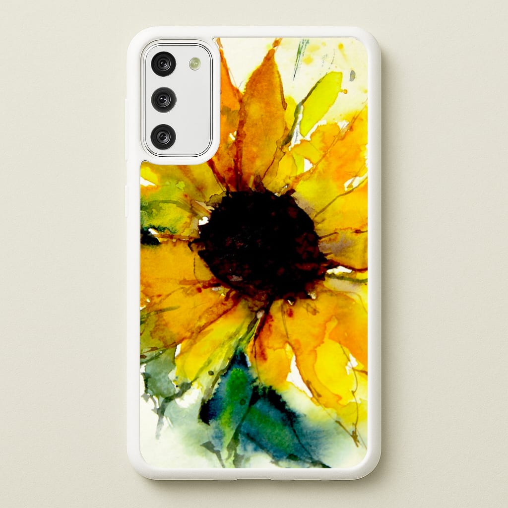 Watercolour Sunflower  - Floral Phone Case for Galaxy S20FE