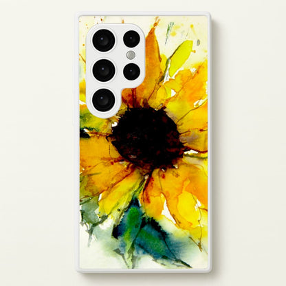Watercolour Sunflower  - Floral Phone Case for Galaxy S24 Ultra