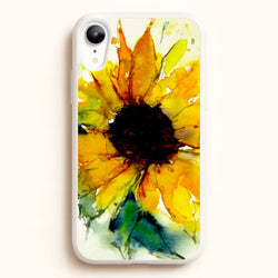 Watercolour Sunflower  - Floral Phone Case for iPhone XR