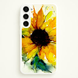 Watercolour Sunflower  - Floral Phone Case for Galaxy S23