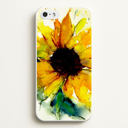 Watercolour Sunflower  - Floral Phone Case for iPhone 5 / 5s / SE 2016