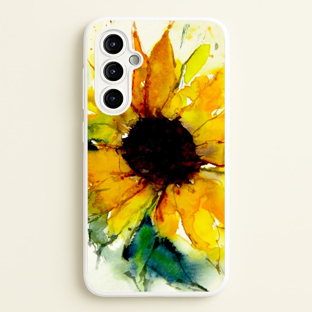 Watercolour Sunflower  - Floral Phone Case for Galaxy A54