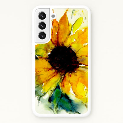 Watercolour Sunflower  - Floral Phone Case for Galaxy S21FE