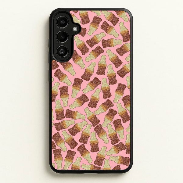 Cola Bottles - Sweets Patterns  - Sweets Patterns Phone Case for Galaxy A34
