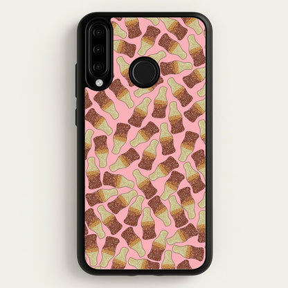 Cola Bottles - Sweets Patterns  - Sweets Patterns Phone Case for Huawei P30 Lite