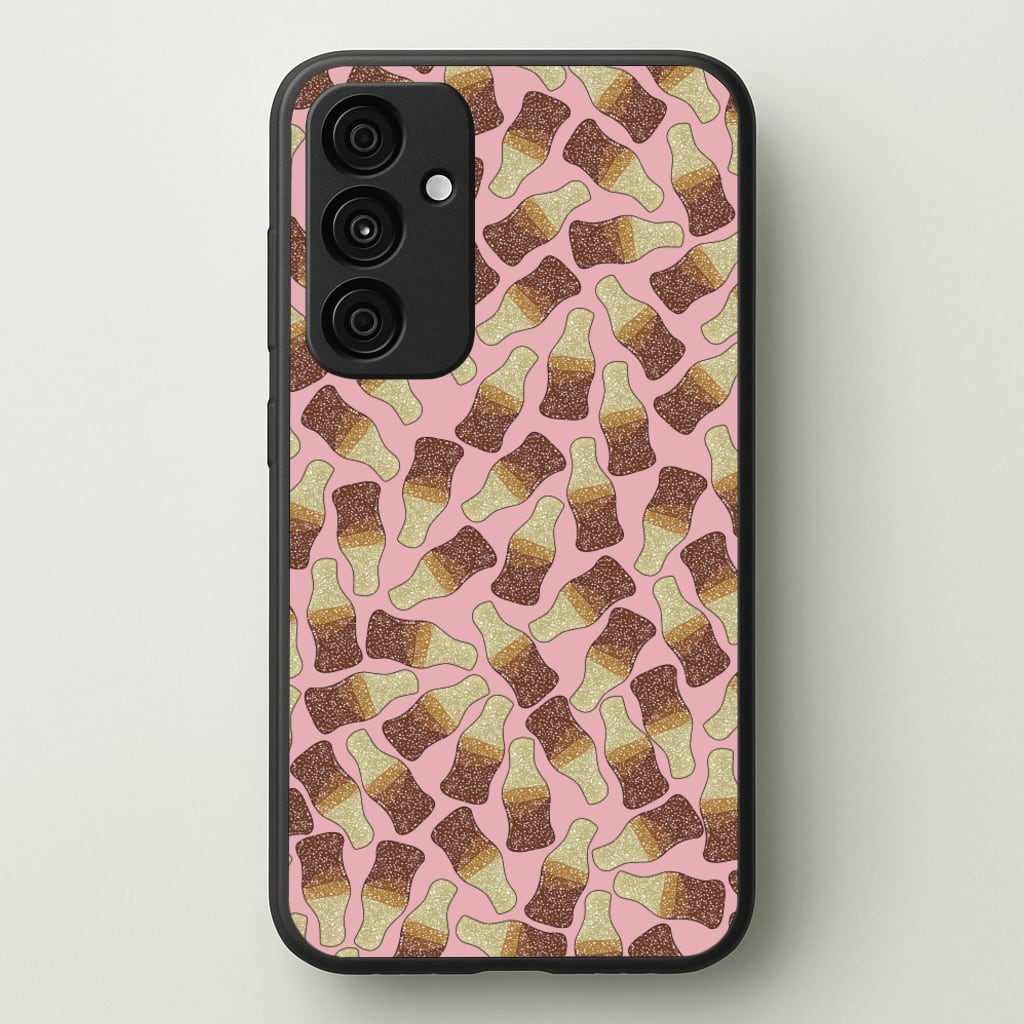 Cola Bottles - Sweets Patterns  - Sweets Patterns Phone Case for Galaxy A35