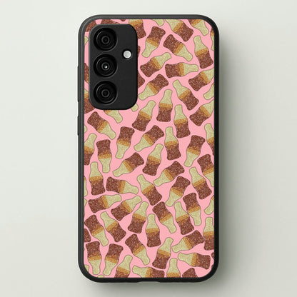 Cola Bottles - Sweets Patterns  - Sweets Patterns Phone Case for Galaxy A35