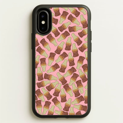 Cola Bottles - Sweets Patterns  - Sweets Patterns Phone Case for iPhone X / XS