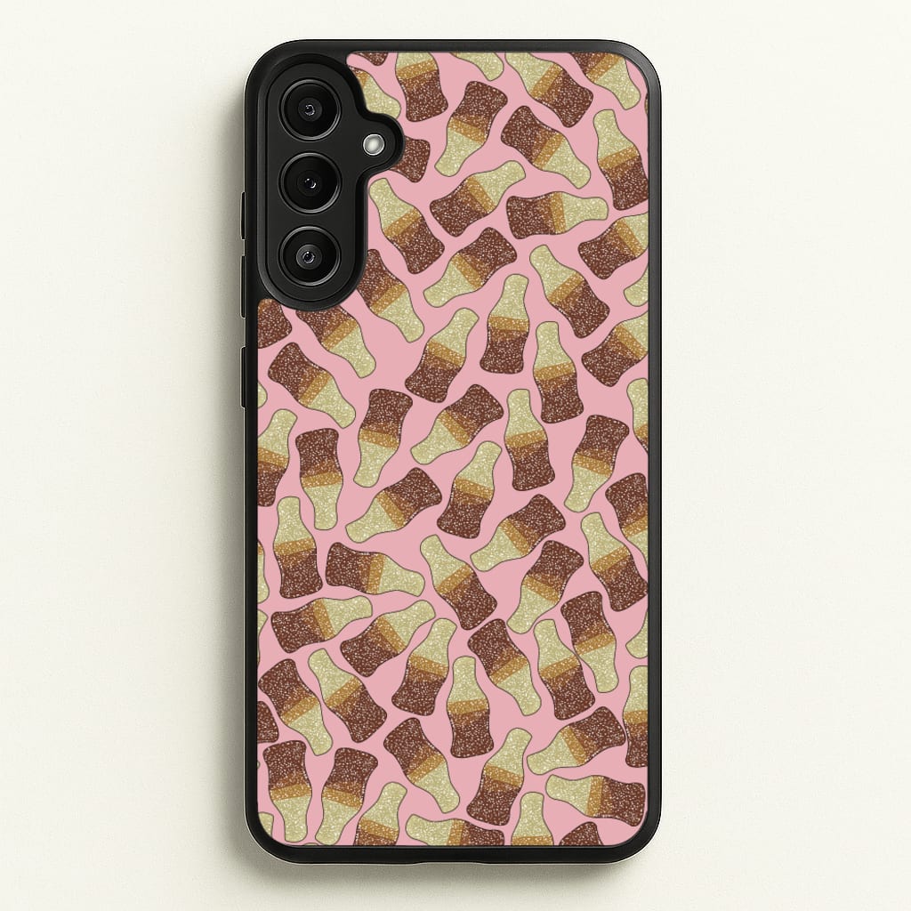 Cola Bottles - Sweets Patterns  - Sweets Patterns Phone Case for Galaxy A36