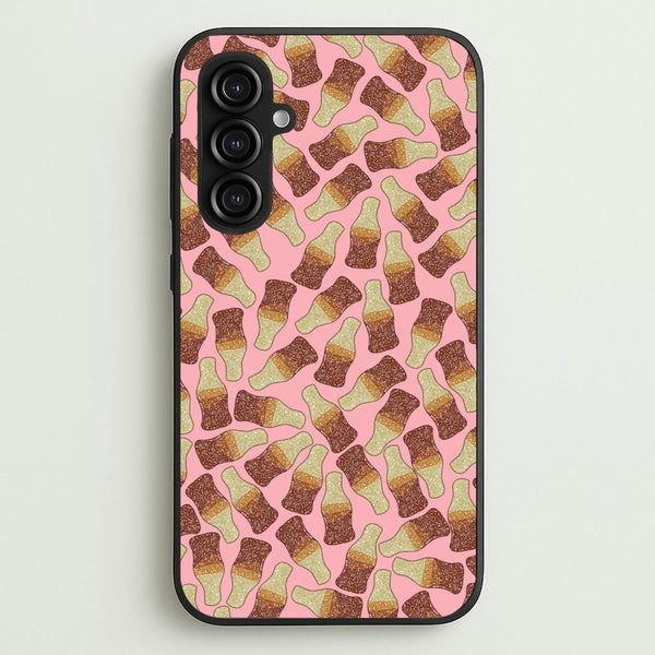 Cola Bottles - Sweets Patterns  - Sweets Patterns Phone Case for Galaxy S23FE