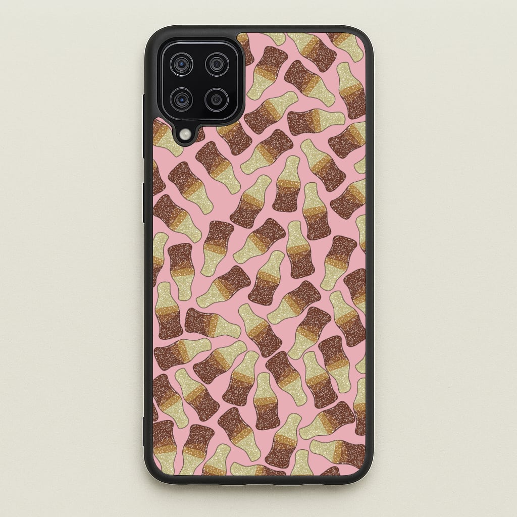 Cola Bottles - Sweets Patterns  - Sweets Patterns Phone Case for Galaxy A12