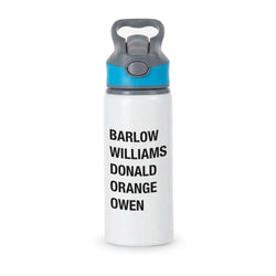 Take Band Members Names Active Water Bottle - Blue