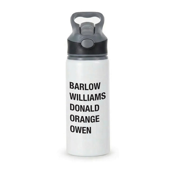 Take Band Members Names Active Water Bottle - Black