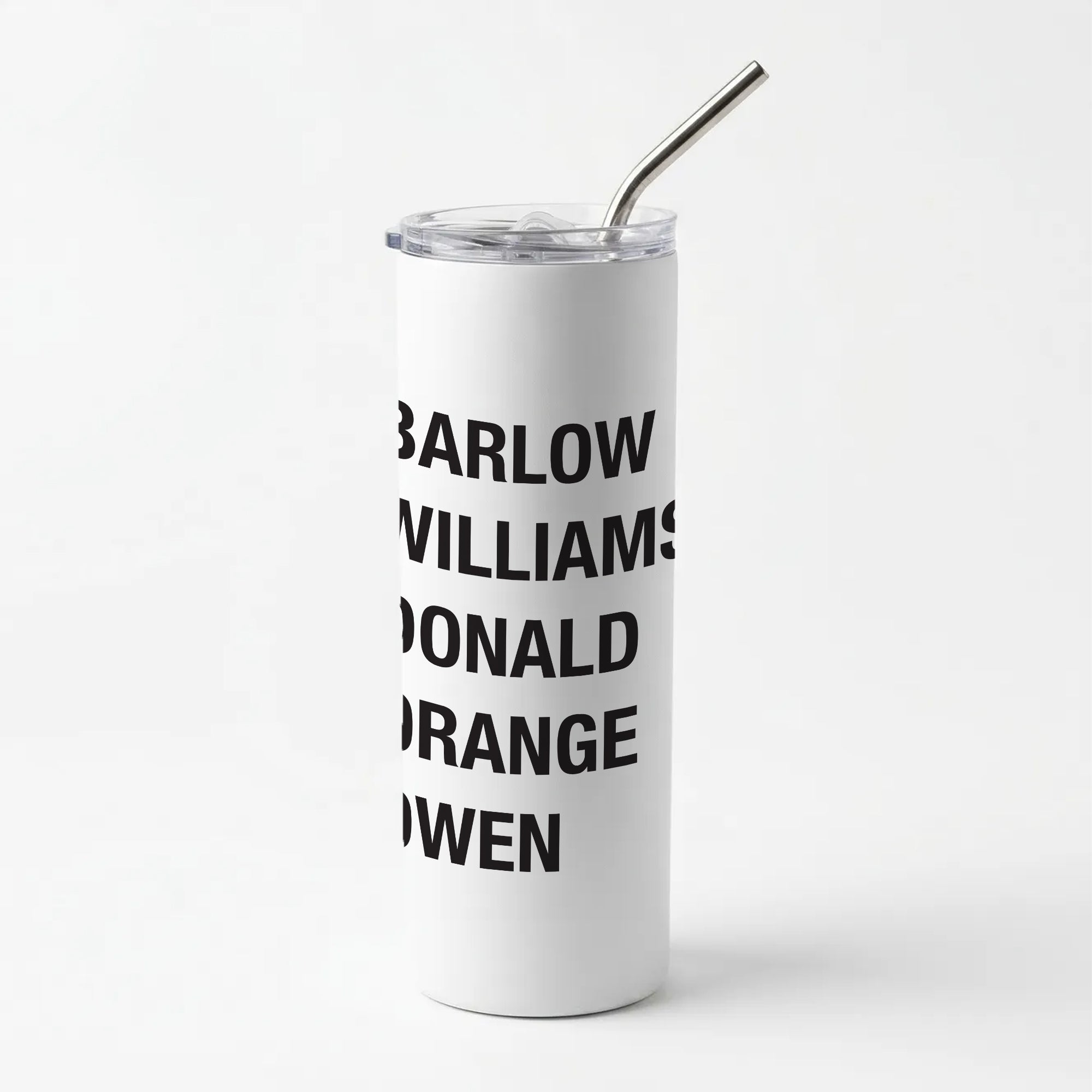 Take Band Members Names Skinny Tumbler