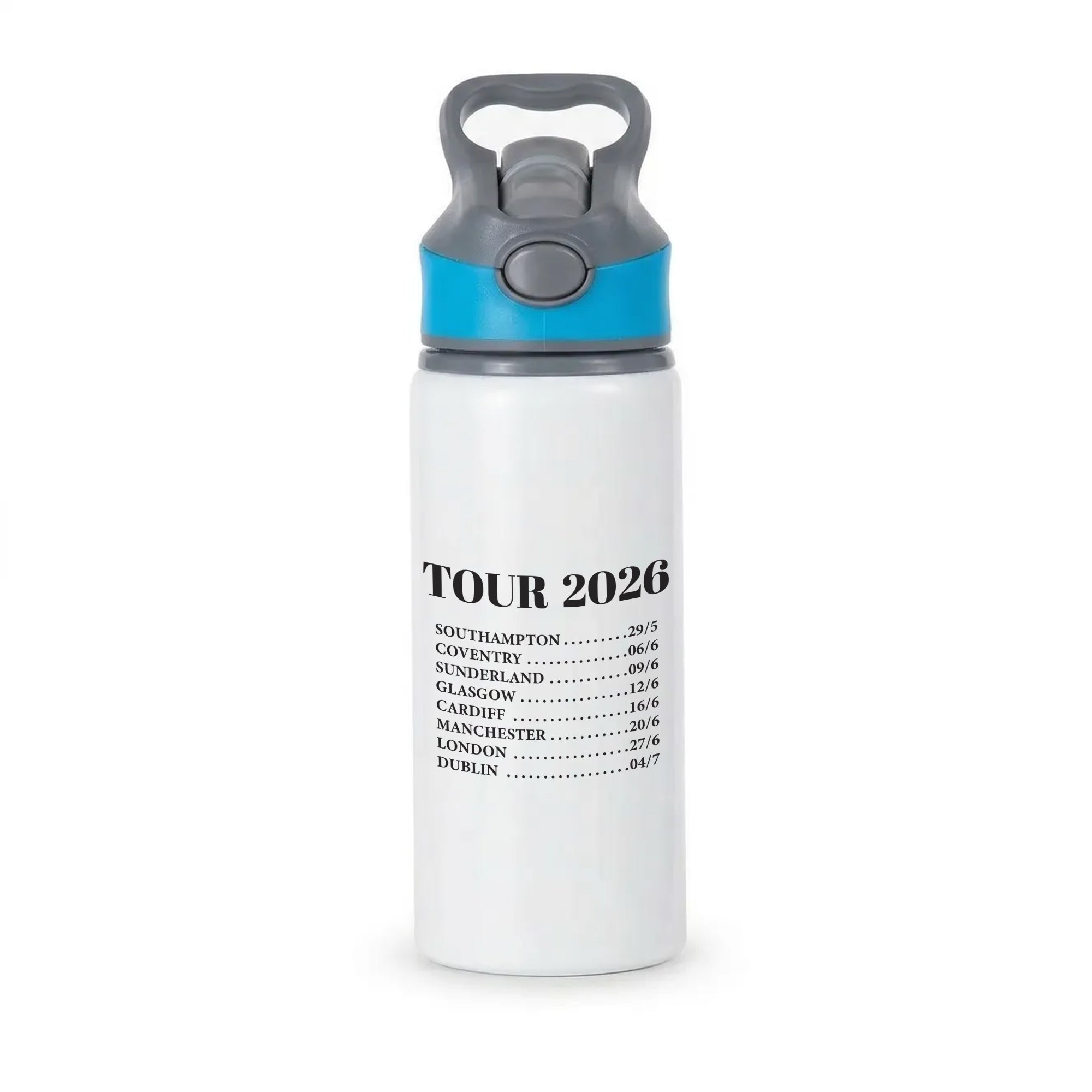 Band Tour 2026 Active Water Bottle - Blue