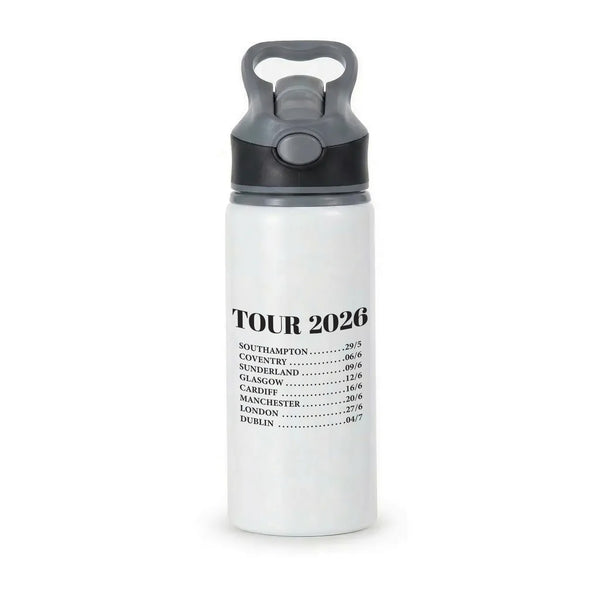 Band Tour 2026 Active Water Bottle - Black
