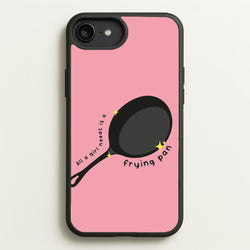 All A Girl Needs Is A Frying Pan  - Tangled Phone Case for iPhone 6 Plus / 7 Plus / 8 Plus