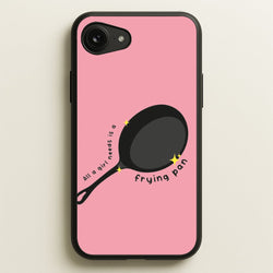 All A Girl Needs Is A Frying Pan  - Tangled Phone Case for iPhone 16e