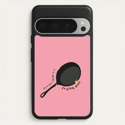All A Girl Needs Is A Frying Pan  - Tangled Phone Case for Google Pixel 9 Pro XL