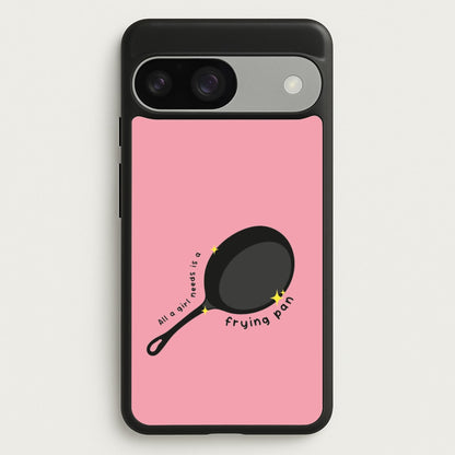All A Girl Needs Is A Frying Pan  - Tangled Phone Case for Google Pixel 9 / 9 Pro